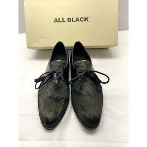 All Black Brand Black Patent Leather Calfskin Toe Mens 37 US 6.5 Very Narrow
